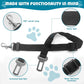 Adjustable Dog Seat Belt for Car, 2 Pack Pet Safety Belts for Vehicles, Heavy-Duty Nylon Puppy Harness Seatbelt Leash for Driving, Universal Fit Seatbelts for Pets in SUV, Truck, Travel, Black